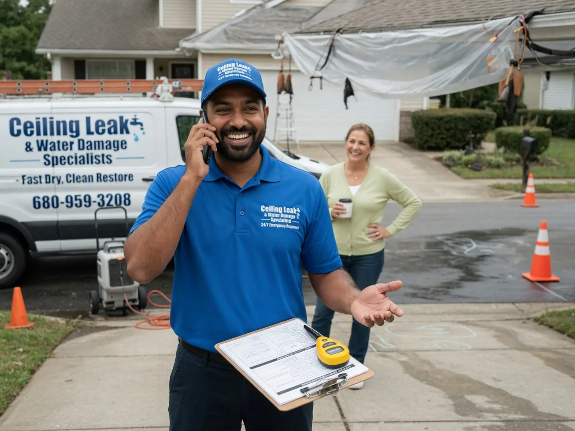 Ceiling Leak Cleanup Ogden, IA FAQs